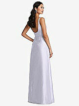 Rear View Thumbnail - Silver Dove Pleated Bodice Open-Back Maxi Dress with Pockets
