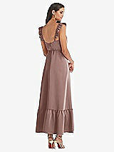 Rear View Thumbnail - Sienna Ruffled Convertible Sleeve Midi Dress