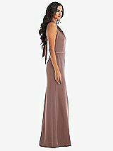 Alt View 2 Thumbnail - Sienna & Sienna High-Neck Open-Back Maxi Dress with Scarf Tie
