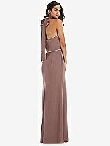 Alt View 3 Thumbnail - Sienna & Sienna High-Neck Open-Back Maxi Dress with Scarf Tie