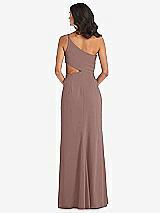 Rear View Thumbnail - Sienna One-Shoulder Midriff Cutout Maxi Dress