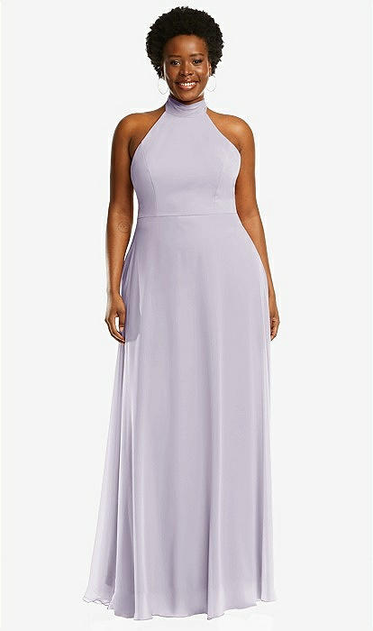 High Neck Halter Backless Maxi Dress