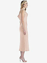 Side View Thumbnail - Cameo Asymmetrical One-Shoulder Cowl Midi Slip Dress