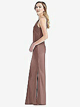 Side View Thumbnail - Sienna One-Shoulder Asymmetrical Maxi Slip Dress