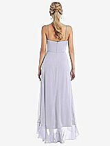 Rear View Thumbnail - Silver Dove Scoop Neck Ruffle-Trimmed High Low Maxi Dress