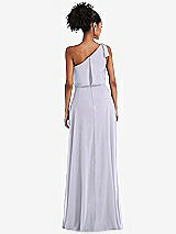 Rear View Thumbnail - Silver Dove One-Shoulder Bow Blouson Bodice Maxi Dress