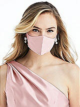 Alt View 2 Thumbnail - Ballet Pink Satin Twill Reusable Face Mask