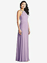 Side View Thumbnail - Pale Purple Bella Bridesmaids Dress BB129