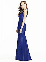 Side View Thumbnail - Cobalt Blue Bella Bridesmaids Dress BB135