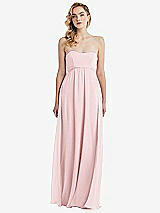 Alt View 6 Thumbnail - Ballet Pink Empire Waist Shirred Skirt Convertible Sash Tie Maxi Dress