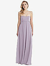 Alt View 6 Thumbnail - Lilac Haze Empire Waist Shirred Skirt Convertible Sash Tie Maxi Dress