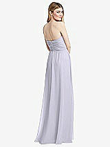 Rear View Thumbnail - Silver Dove Shirred Bodice Strapless Chiffon Maxi Dress with Optional Straps