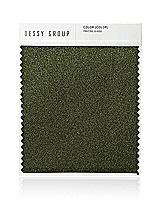 Front View Thumbnail - Olive Green Luxe Stretch Satin Swatch