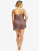 Alt View 2 Thumbnail - Sienna Whisper Satin Lounge Shorts with Pockets
