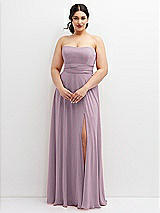 Alt View 4 Thumbnail - Suede Rose Chiffon Convertible Maxi Dress with Multi-Way Tie Straps