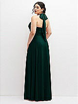 Rear View Thumbnail - Evergreen Chiffon Convertible Maxi Dress with Multi-Way Tie Straps