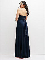 Alt View 6 Thumbnail - Midnight Navy Chiffon Convertible Maxi Dress with Multi-Way Tie Straps