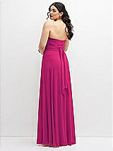 Alt View 6 Thumbnail - Think Pink Chiffon Convertible Maxi Dress with Multi-Way Tie Straps