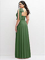 Alt View 3 Thumbnail - Vineyard Green Chiffon Convertible Maxi Dress with Multi-Way Tie Straps