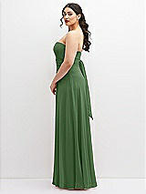 Alt View 5 Thumbnail - Vineyard Green Chiffon Convertible Maxi Dress with Multi-Way Tie Straps