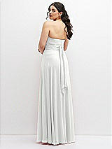 Alt View 6 Thumbnail - White Chiffon Convertible Maxi Dress with Multi-Way Tie Straps