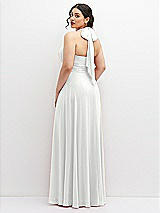 Rear View Thumbnail - White Chiffon Convertible Maxi Dress with Multi-Way Tie Straps