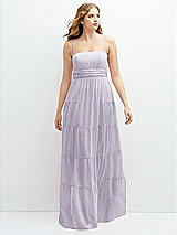 Front View Thumbnail - Moondance Modern Regency Chiffon Tiered Maxi Dress with Tie-Back