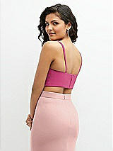 Rear View Thumbnail - Tea Rose Crepe Mix-and-Match Midriff Corset Top 