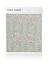 Front View Thumbnail - Willow Green Ivy Fleur Embroidery Swatch