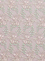 Front View Thumbnail - Suede Rose Ivy Fleur Embroidery Fabric by the Yard