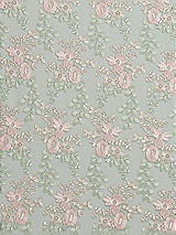 Front View Thumbnail - Willow Green Ivy Fleur Embroidery Fabric by the Yard