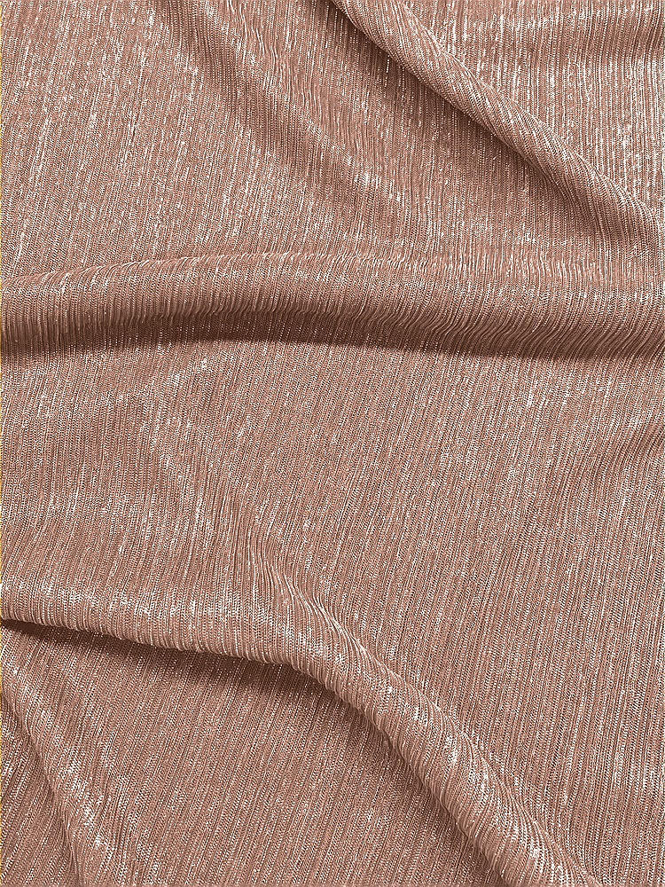 Front View - Metallic Sienna Pleated Metallic Fabric by the Yard