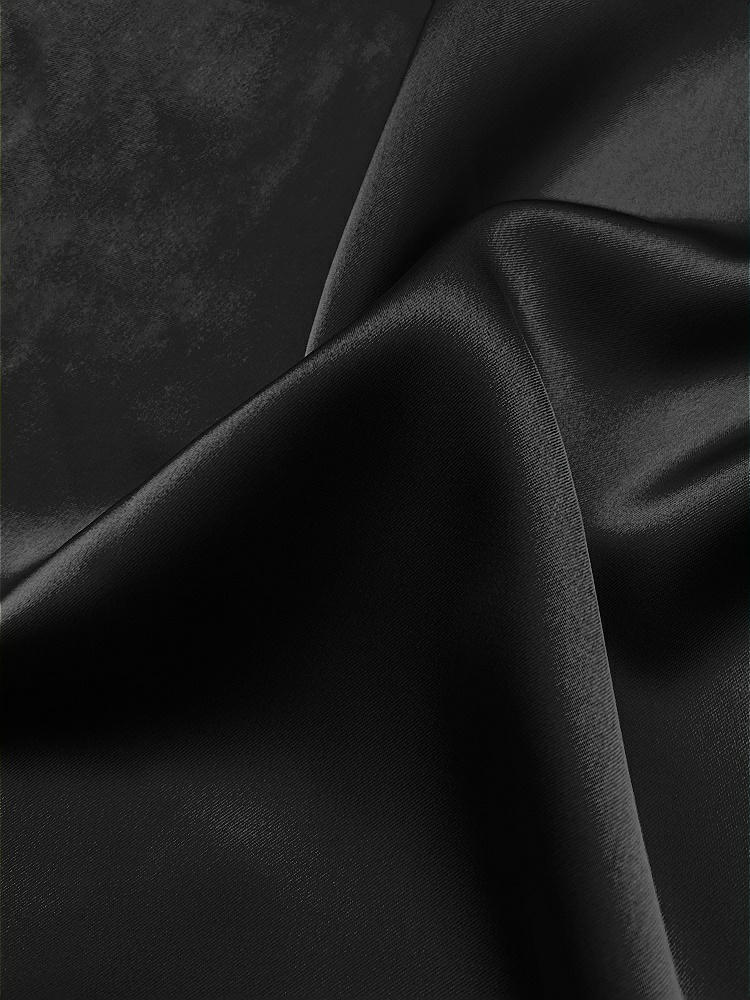 Front View - Black Neu Stretch Charmeuse Fabric by the Yard