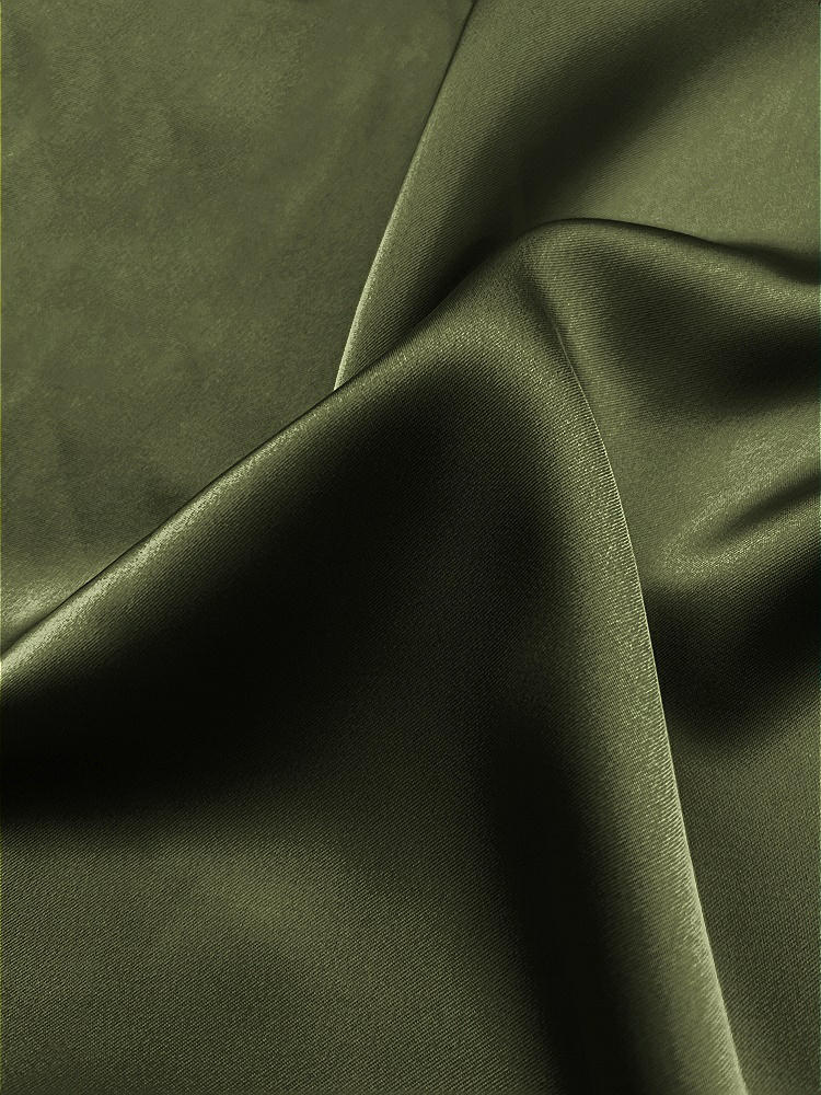 Front View - Olive Green Neu Stretch Charmeuse Fabric by the Yard