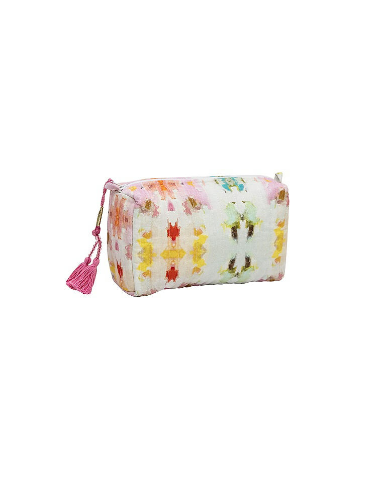 Front View - Neutral Giverny Small Makeup Bag
