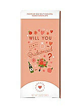 Front View Thumbnail - Neutral Bridesmaid Proposal Card with Fair Trade Chocolate Bar