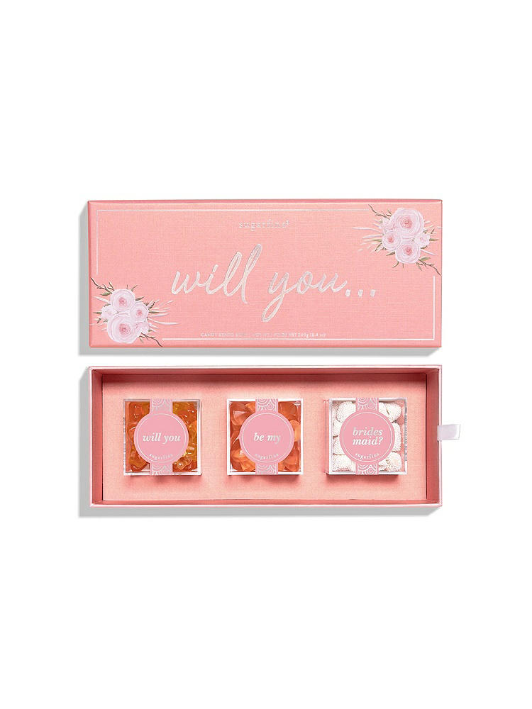Front View - Neutral Will You Be My Bridesmaid? Candy Bento Box