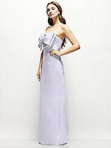 Alt View 3 Thumbnail - Silver Dove Strapless Satin Column Maxi Dress with Oversized Handcrafted Bow
