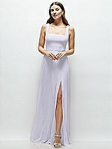 Front View Thumbnail - Silver Dove Square Neck Chiffon Maxi Dress with Circle Skirt