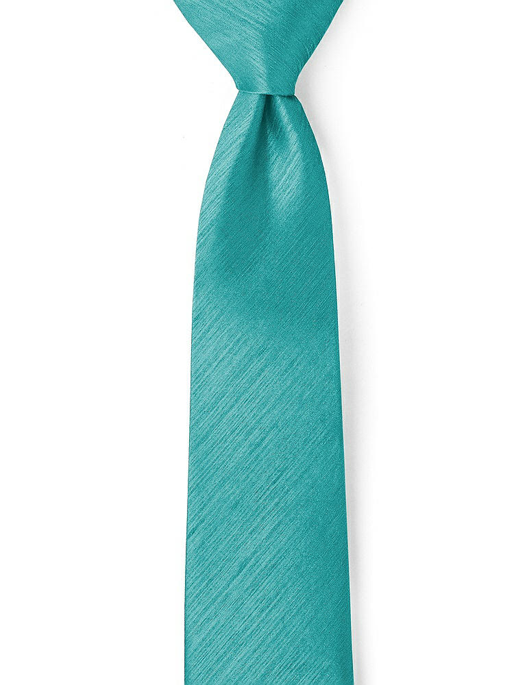 Front View - Azure Dupioni Neckties by After Six