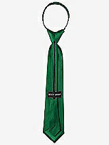 Rear View Thumbnail - Pine Green Peau de Soie Boy's 14" Zip Necktie by After Six