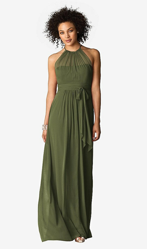 Front View - Olive Green After Six Bridesmaid Dress 6613