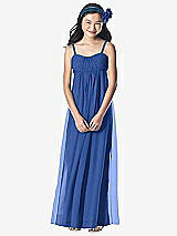 Front View Thumbnail - Classic Blue Dessy Collection Junior Bridesmaid Style JR835
