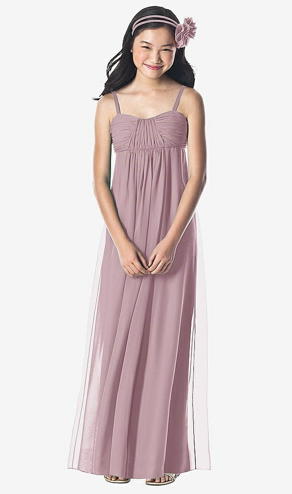 Front View - Dusty Rose Dessy Collection Junior Bridesmaid Style JR835