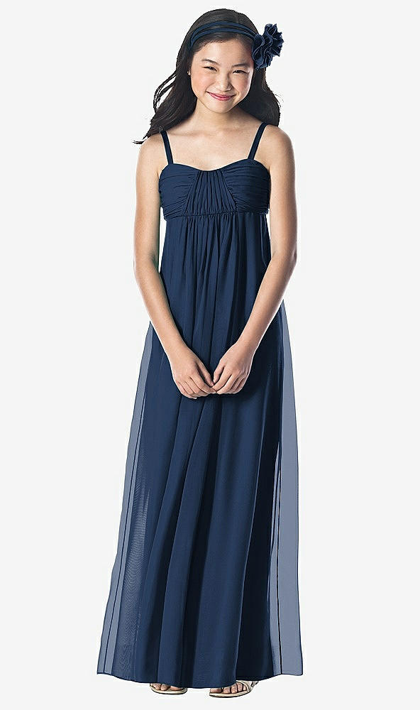 Front View - Midnight Navy Dessy Collection Junior Bridesmaid Style JR835