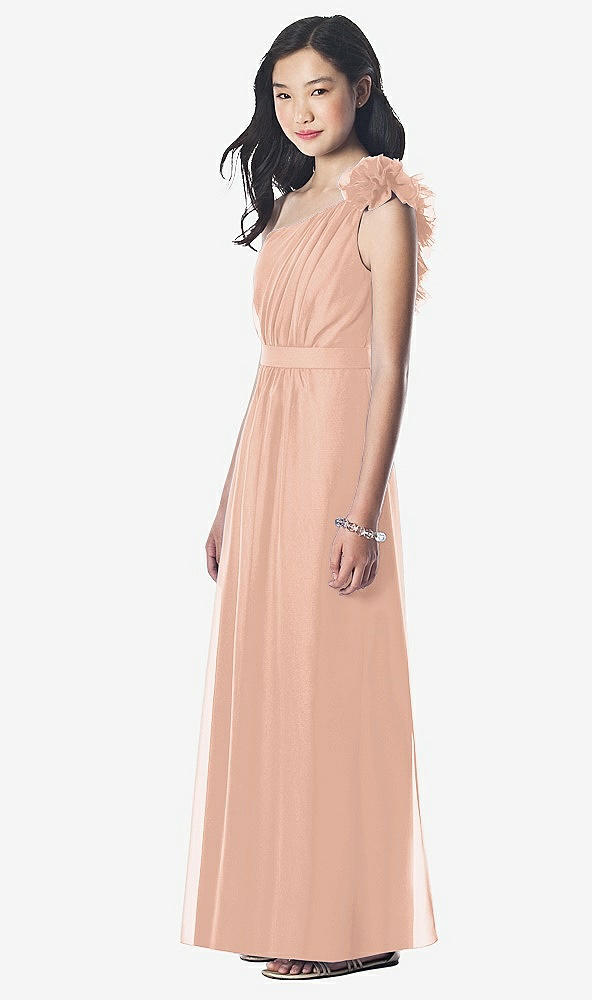 Front View - Pale Peach Dessy Collection Junior Bridesmaid style JR611