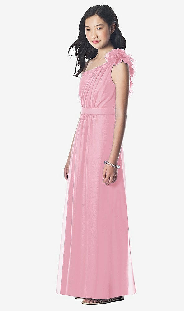 Front View - Peony Pink Dessy Collection Junior Bridesmaid style JR611