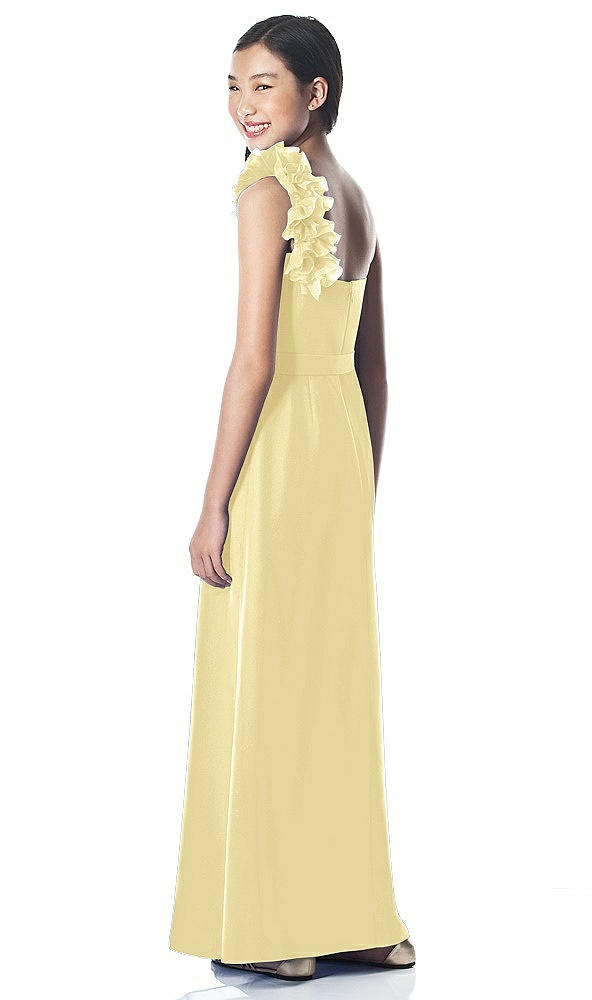 Back View - Pale Yellow Dessy Collection Junior Bridesmaid style JR611