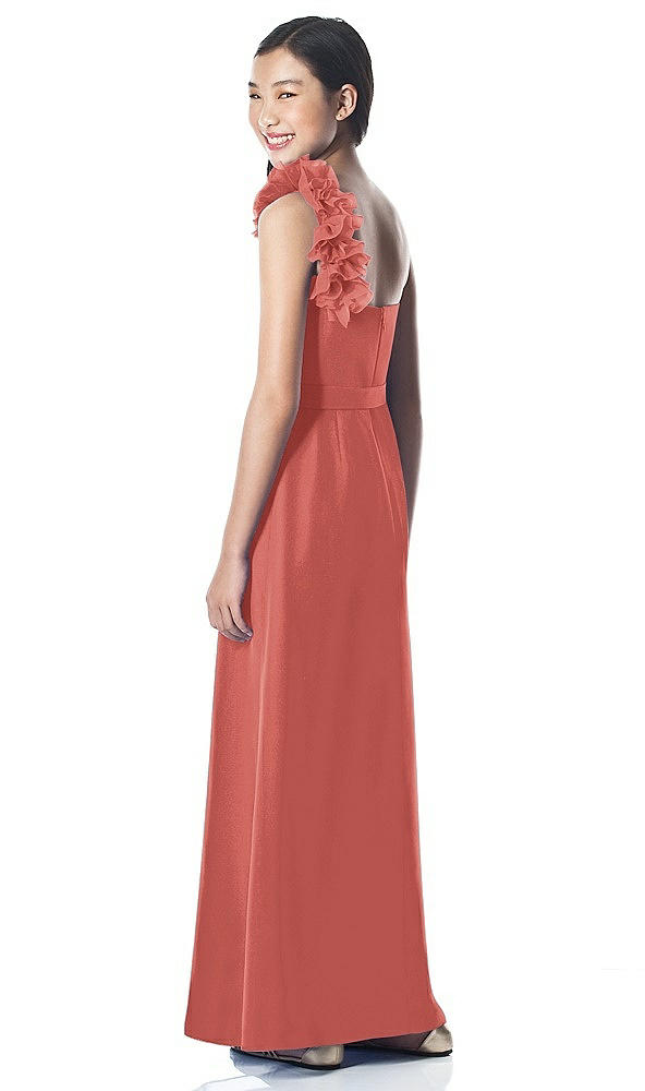 Back View - Coral Pink Dessy Collection Junior Bridesmaid style JR611