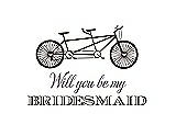 Front View Thumbnail - Espresso & Aubergine Will You Be My Bridesmaid Card - Bike